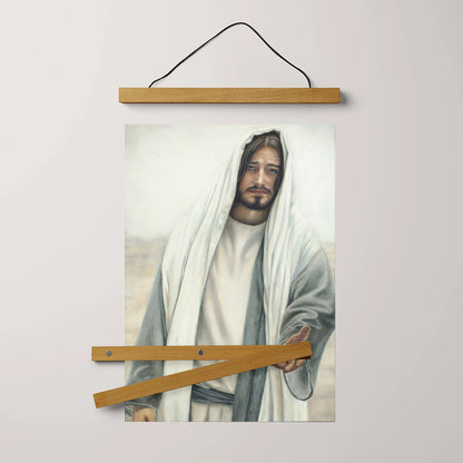 Come Unto Me Hanging Canvas Wall Art - Jesus Picture - Jesus Portrait Canvas - Religious Canvas