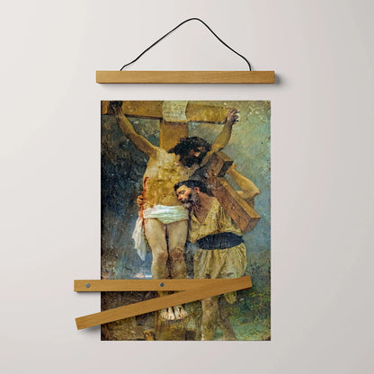 Compassion William Bouguereau After The Crucifixion Hanging Canvas Wall Art - Christian Wall Art Decor - Religious Hanging Canvas Wall Art