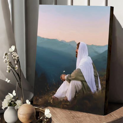 Consider The Lilies Canvas Wall Art - Jesus Canvas Pictures - Christian Canvas Wall Art