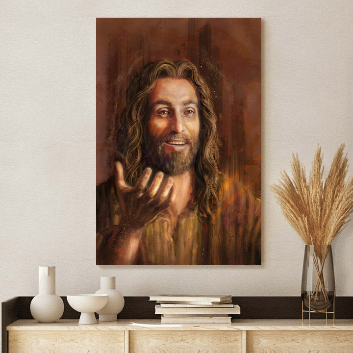 Cool Art With Jesus Canvas Picture - Jesus Christ Canvas Art - Christian Wall Canvas