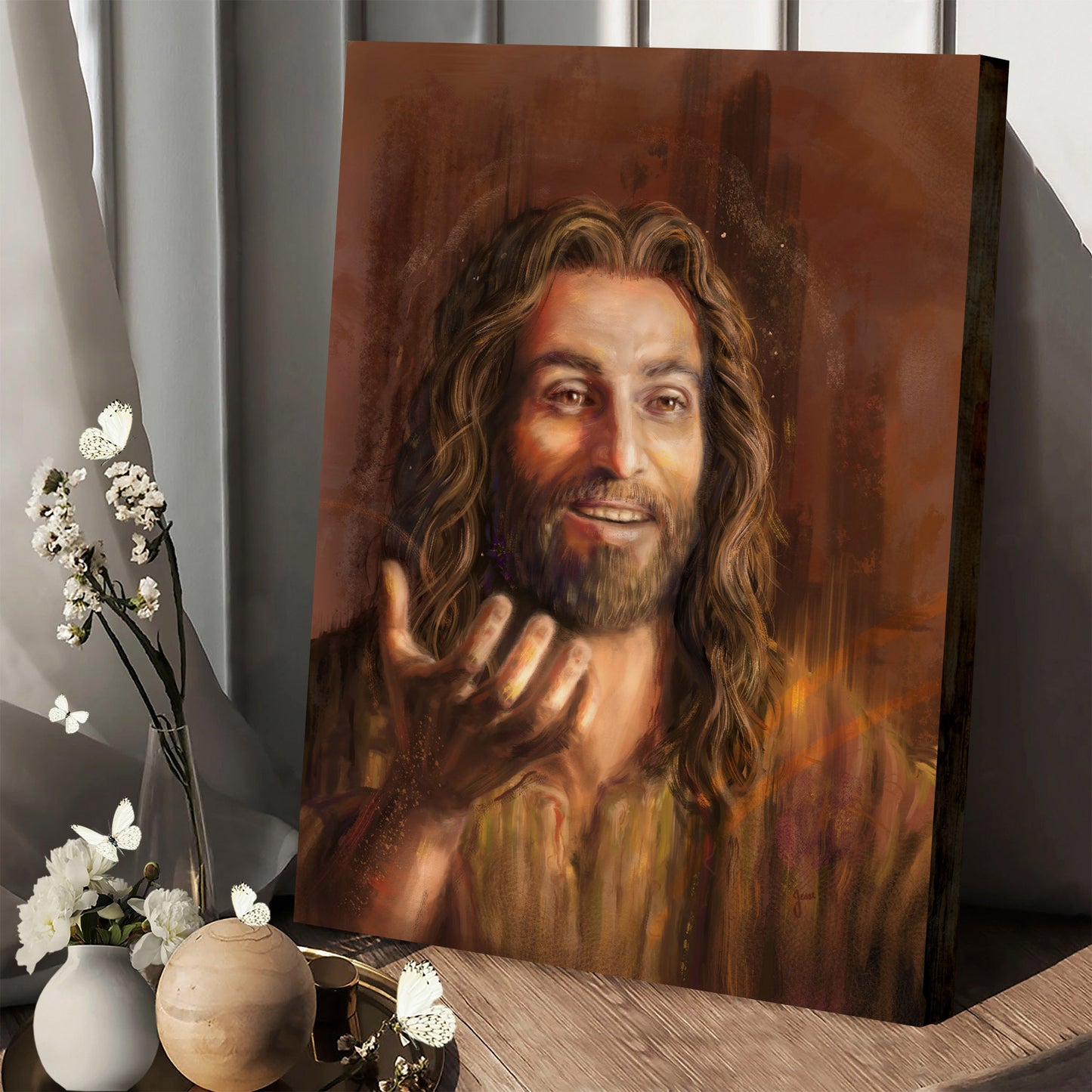 Cool Art With Jesus Canvas Picture - Jesus Christ Canvas Art - Christian Wall Canvas