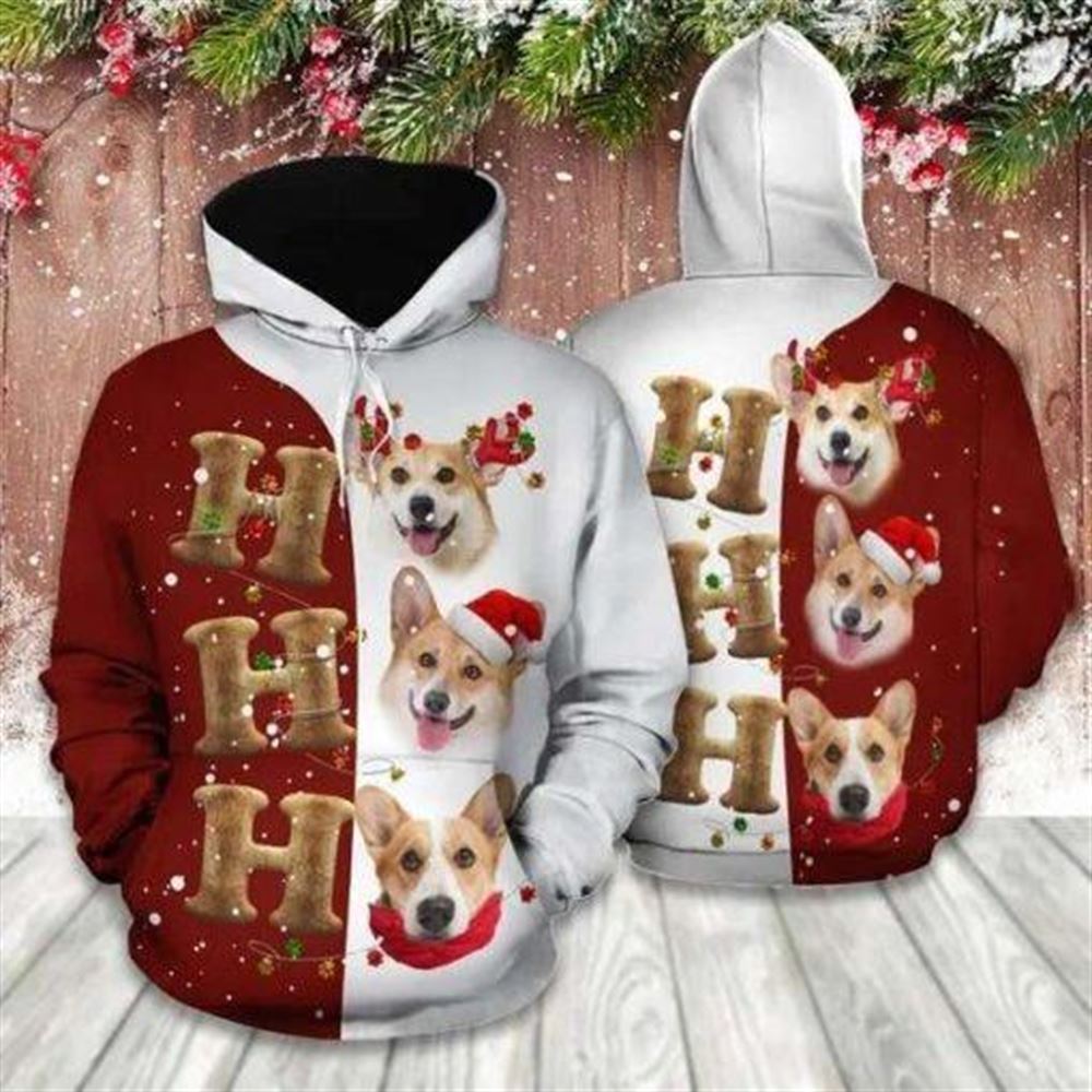Corgi Christmas Funny All Over Print 3D Hoodie For Men And Women, Best Gift For Dog lovers, Best Outfit Christmas