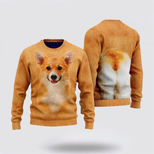 Corgi Dog 3D Ugly Christmas Sweater For Men And Women, Gift For Christmas, Best Winter Christmas Outfit