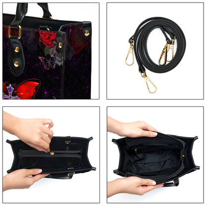 Corinthians 1614 Do Everything in Love Inspirational Gifts With Bible Verse For Christian Women Personalized Leather Handbag With Straps