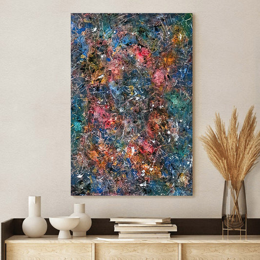 Cosmic Healing Painting Galaxy Painting Canvas Wall Art - Canvas Wall Decor - Home Decor Living Room