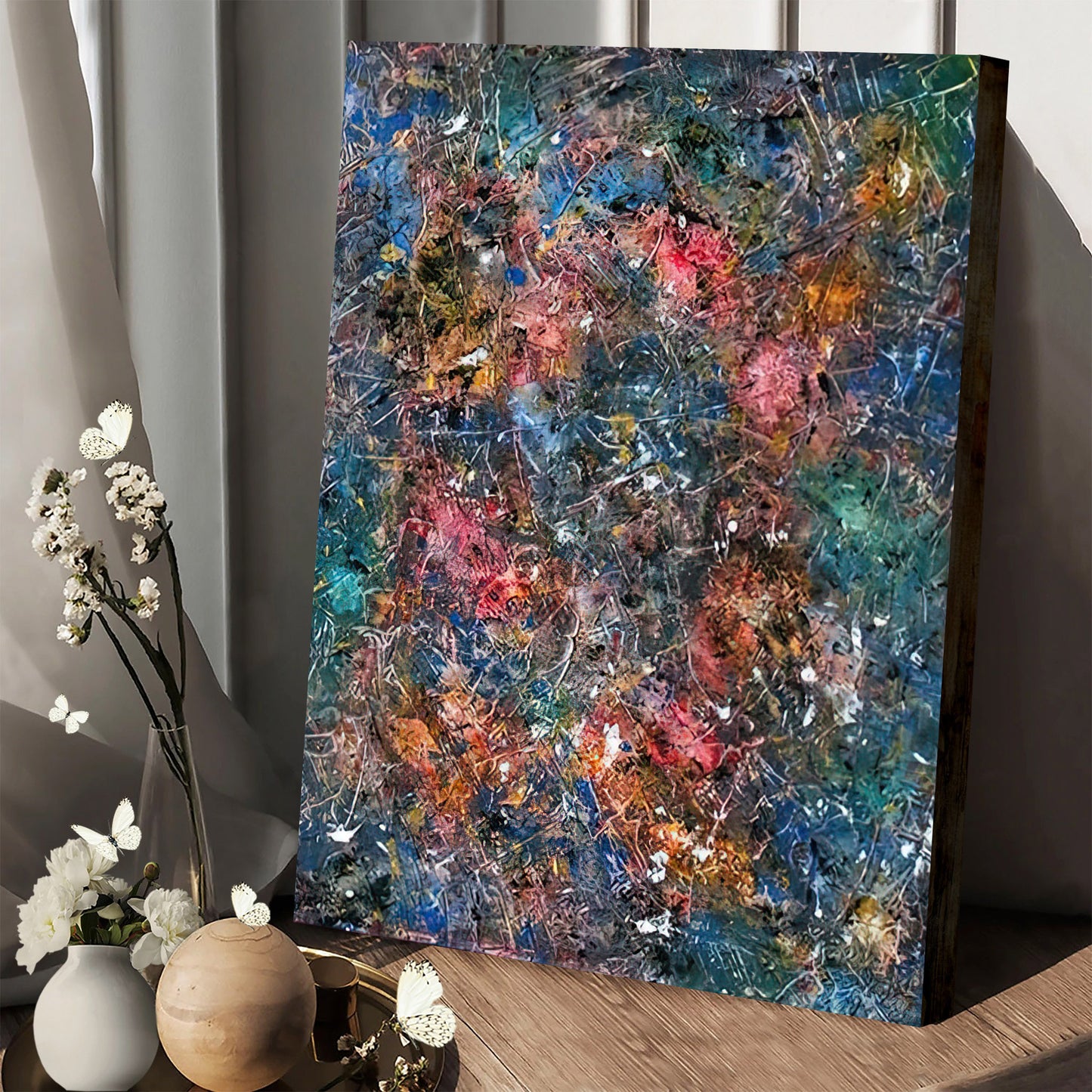 Cosmic Healing Painting Galaxy Painting Canvas Wall Art - Canvas Wall Decor - Home Decor Living Room