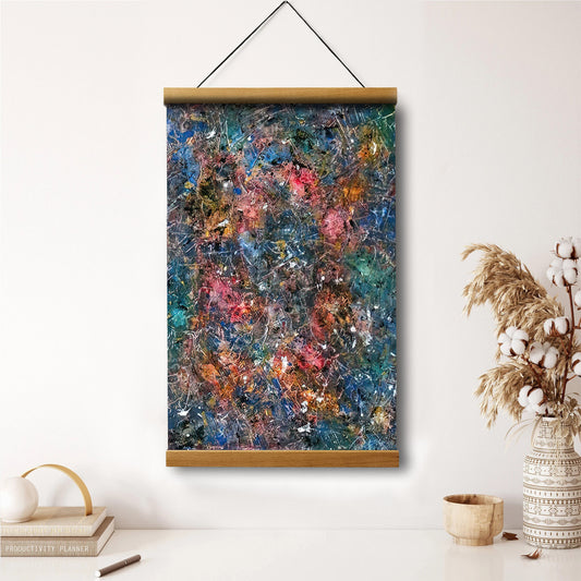 Cosmic Healing Painting Galaxy Painting Hanging Canvas Wall Art - Canvas Wall Decor - Home Decor Living Room