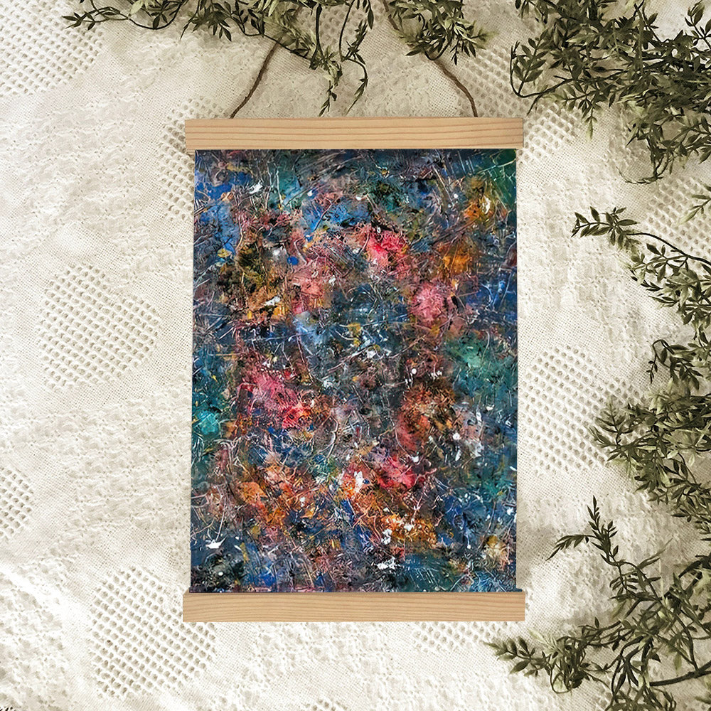 Cosmic Healing Painting Galaxy Painting Hanging Canvas Wall Art - Canvas Wall Decor - Home Decor Living Room