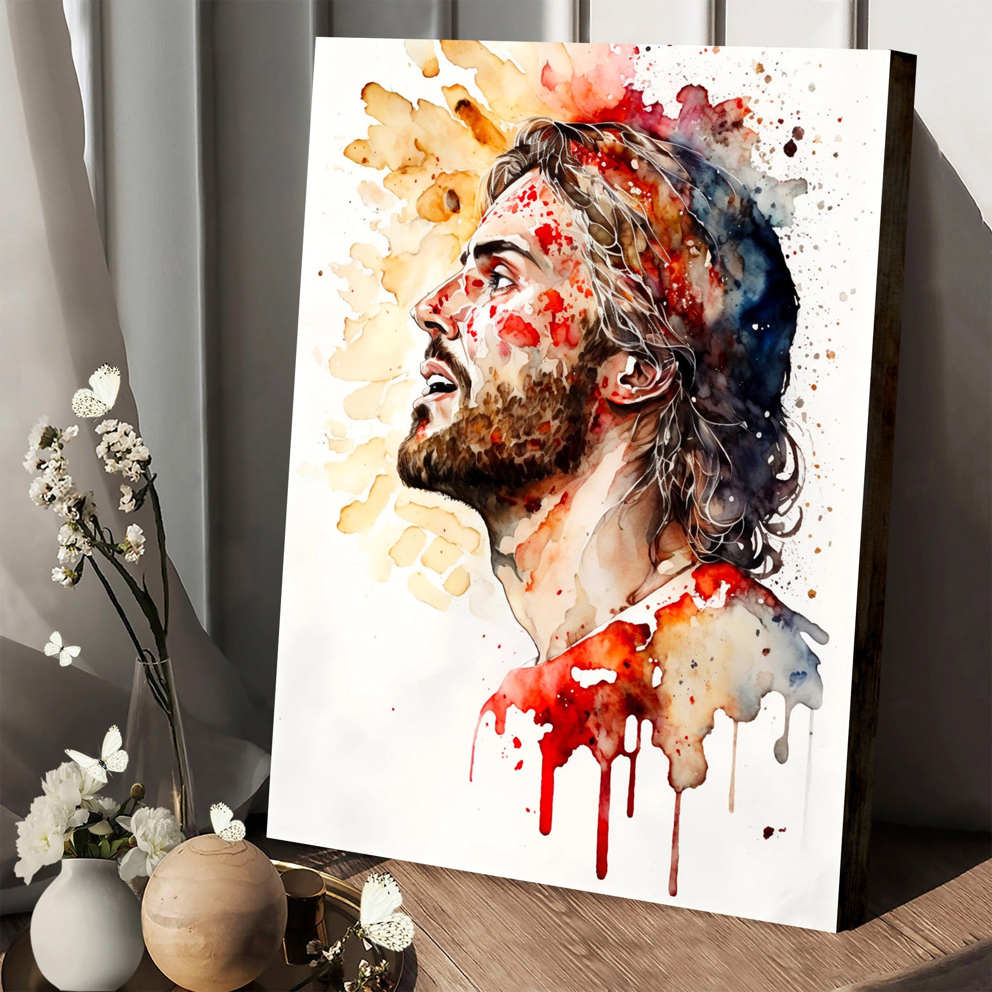 Covered By The Blood Of Jesus Christian Wall Art - Jesus Christ Canvas - Christian Wall Art