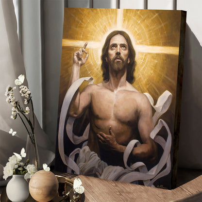 Cristo Jesus Resucitado Canvas Picture - Jesus Christ Canvas Art - Christian Wall Canvas