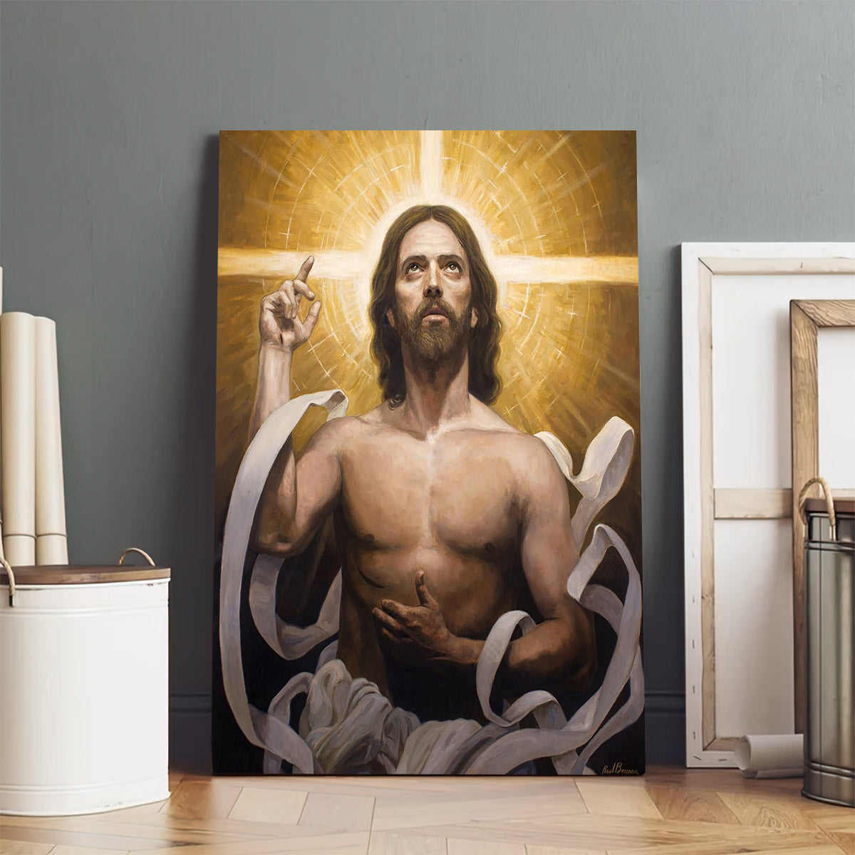 Cristo Jesus Resucitado Canvas Picture - Jesus Christ Canvas Art - Christian Wall Canvas