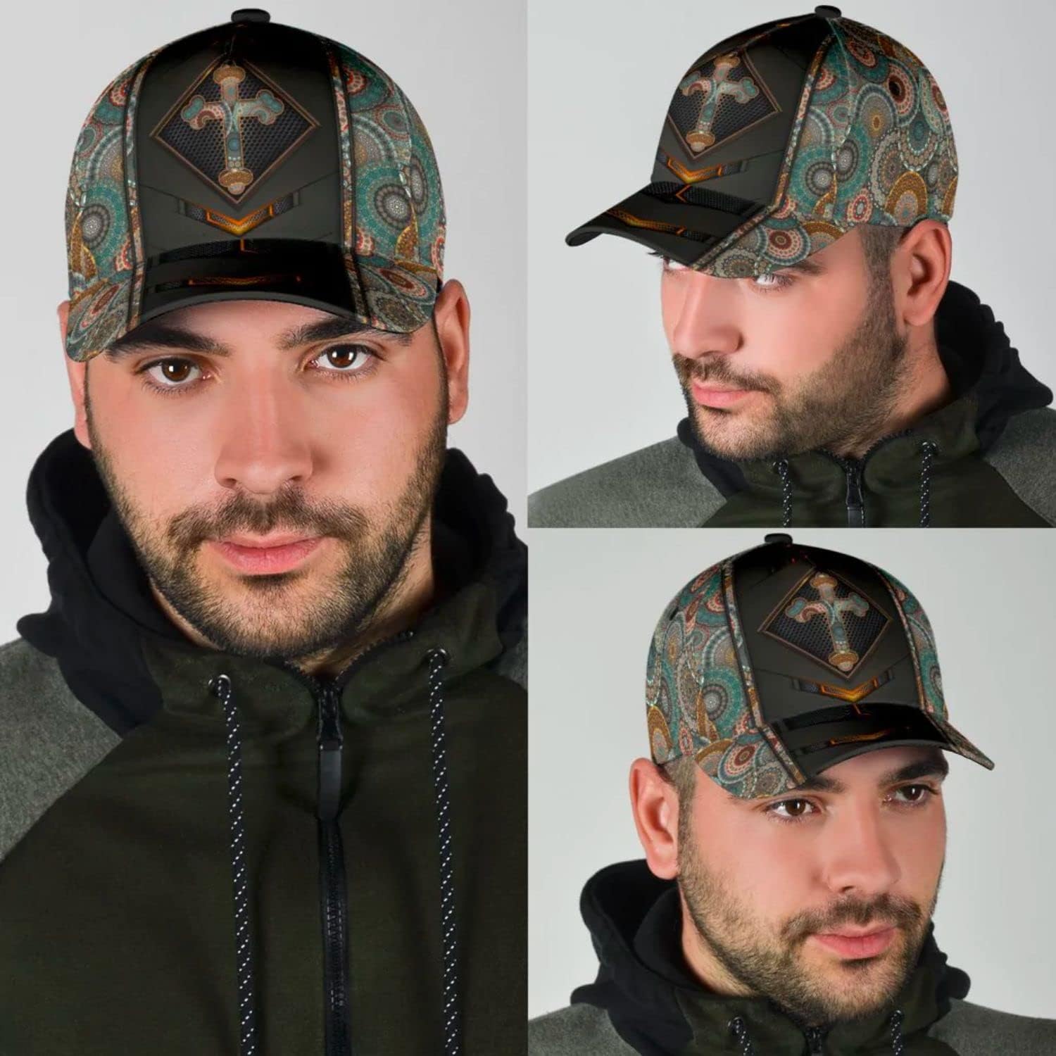Cross Baseball Cap - Christian Hats for Men and Women