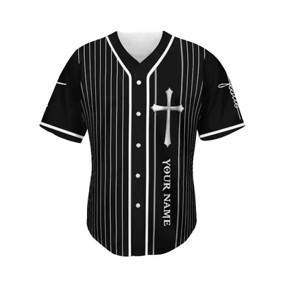 Cross, Christ Baseball Jersey - The Savior Custom Baseball Jersey Shirt For Men Women