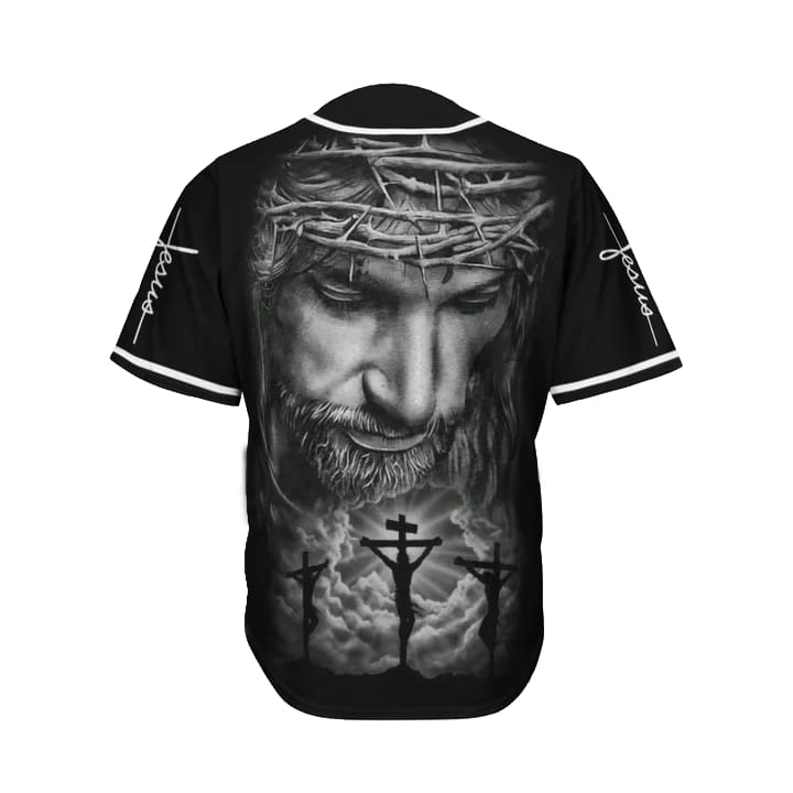 Cross, Christ Baseball Jersey - The Savior Custom Baseball Jersey Shirt For Men Women