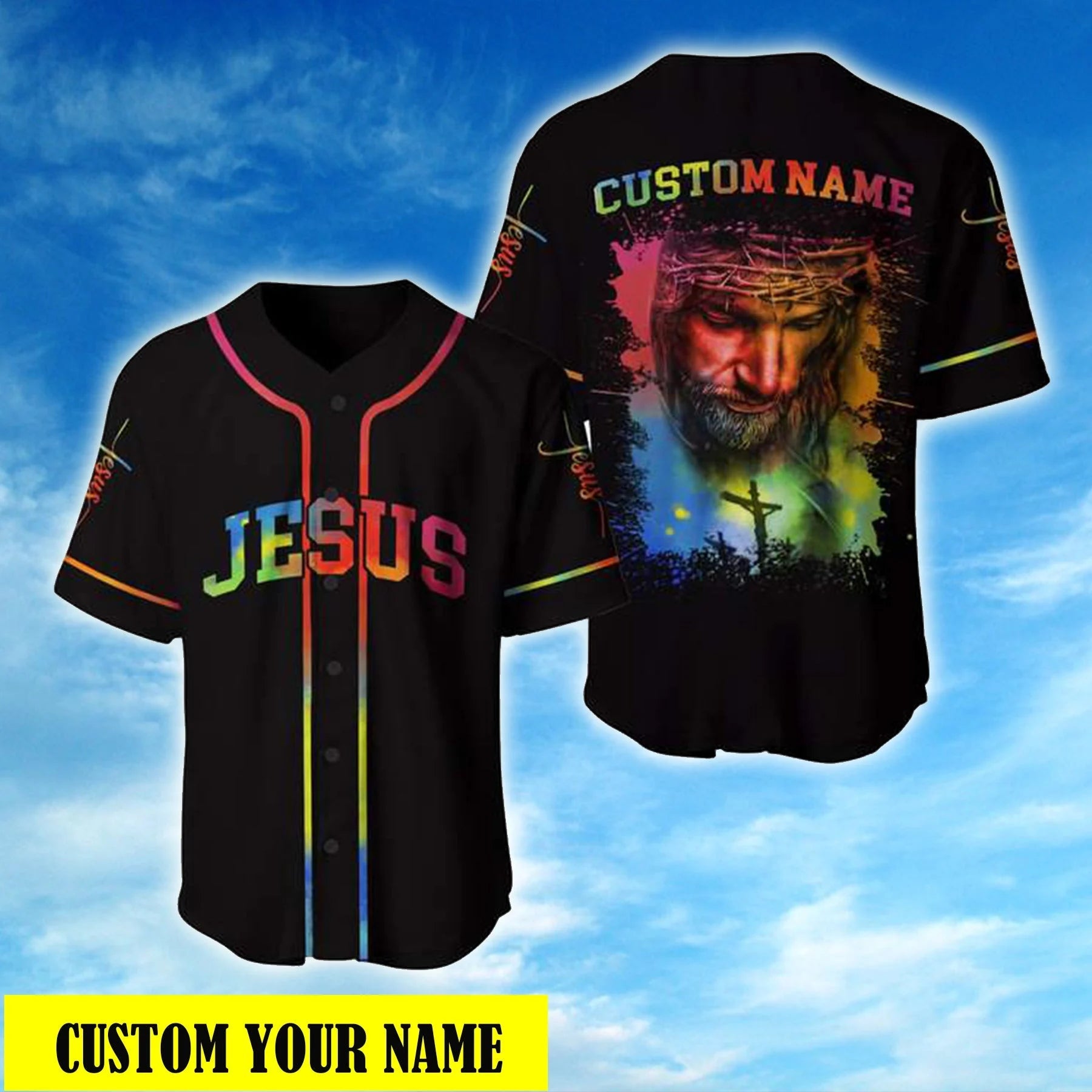 Jesus is My Everything Basketball Jersey My God My King My Lord My Savior  Christian Gifts 3D Basketball Jersey Black