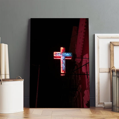 Cross Jesus Pray - Jesus Canvas Pictures - Christian Wall Art