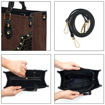 Cross Leather Handbag 2 - Religious Gifts For Women - Women Pu Leather Bag