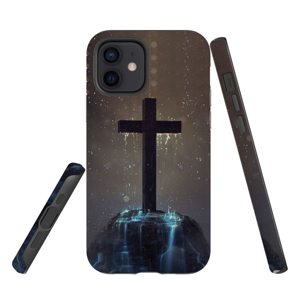 Cross On The Hill Phone Case - Christian Phone Case - Bible Verse Phone Cases Samsung