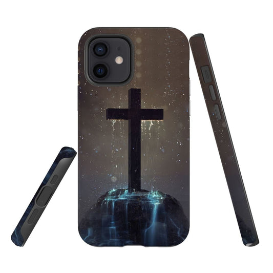 Cross On The Hill Phone Case - Christian Phone Case - Bible Verse Phone Cases Samsung