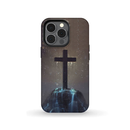 Cross On The Hill Phone Case - Christian Phone Case - Bible Verse Phone Cases Samsung