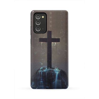 Cross On The Hill Phone Case - Christian Phone Case - Bible Verse Phone Cases Samsung