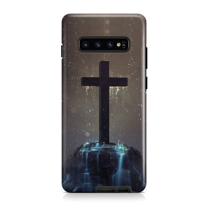 Cross On The Hill Phone Case - Christian Phone Case - Bible Verse Phone Cases Samsung