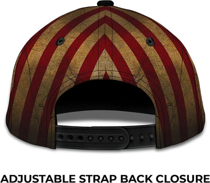 Cross One Nation Under God American Flag Custom Name All Over Print Baseball Cap - Christian Hats For Men Women