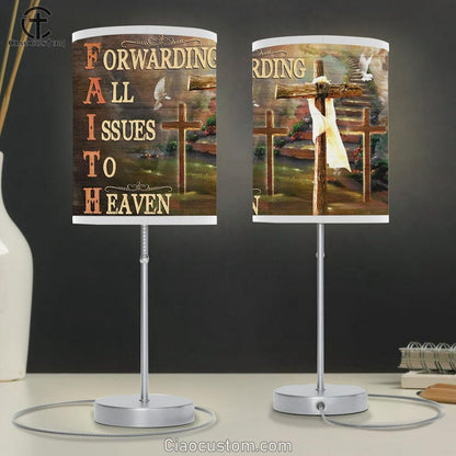 Cross, The Way To Heaven, Forwarding All Issues To Heaven Table Lamp