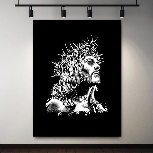 Crown Of Thorns - Jesus Canvas Wall Art - Religious Canvas Art - Christian Canvas Wall Art - Ciaocustom