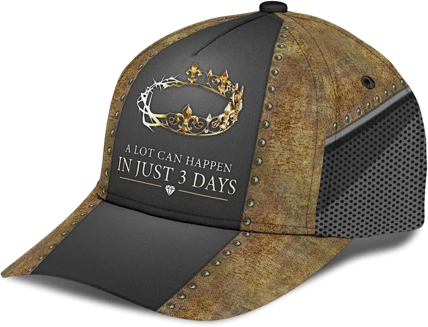 Crown Of Thorns A Lot Can Happen In 3 Days Baseball Cap - Christian Hats for Men and Women