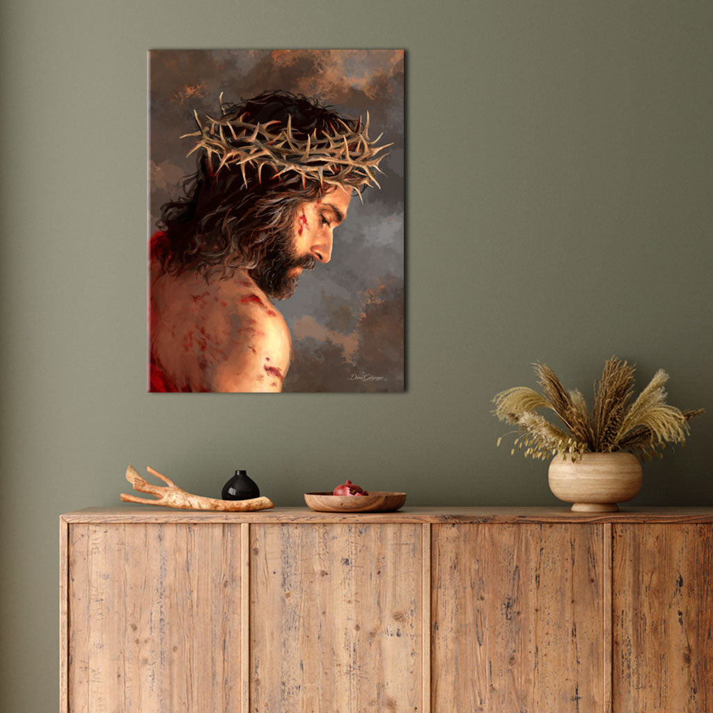 Crown Of Thorns Canvas Wall Art - Christian Wall Decor - Religious Gift
