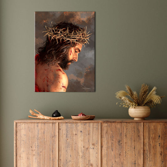 Crown Of Thorns Canvas Wall Art - Christian Wall Decor - Religious Gift