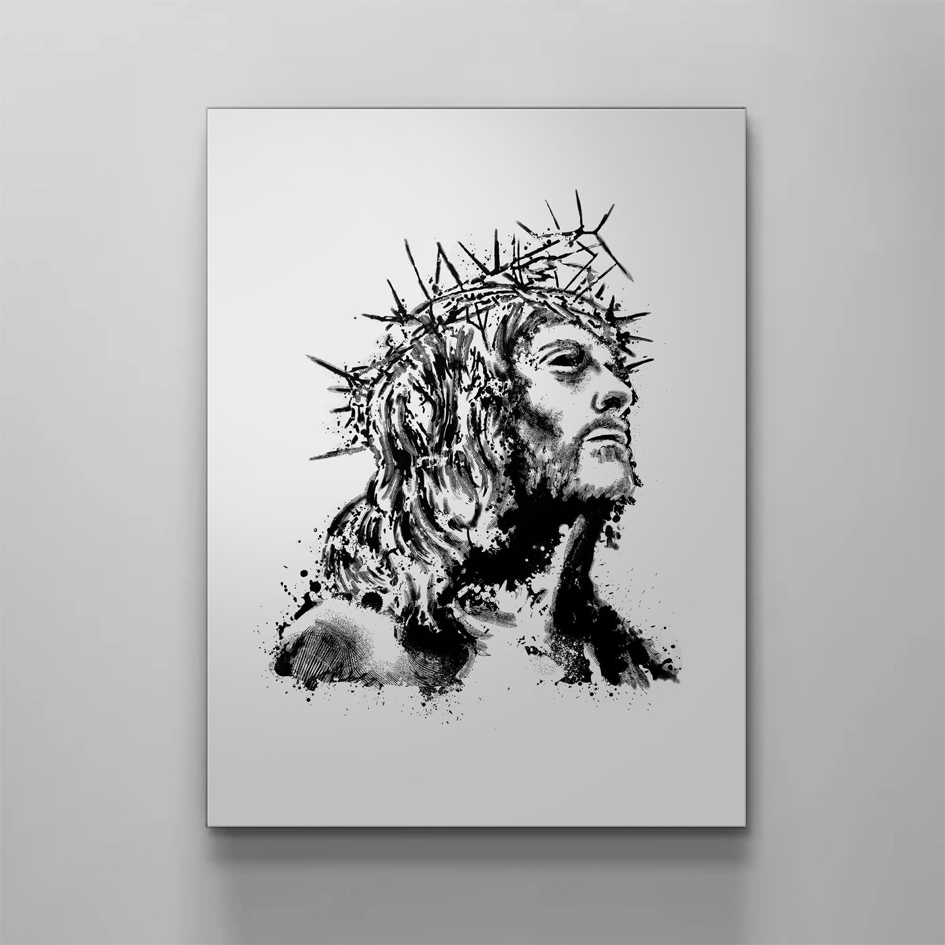 Crown Of Thorns Pictures - Jesus Christ Canvas - Religious Canvas Art - Christian Canvas Wall Art - Ciaocustom