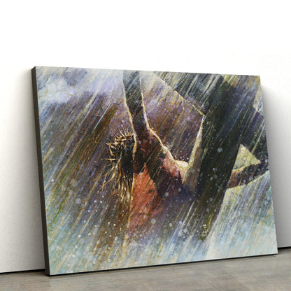 Crucifixion Canvas Wall Art - Jesus Picture - Christian Wall Decor