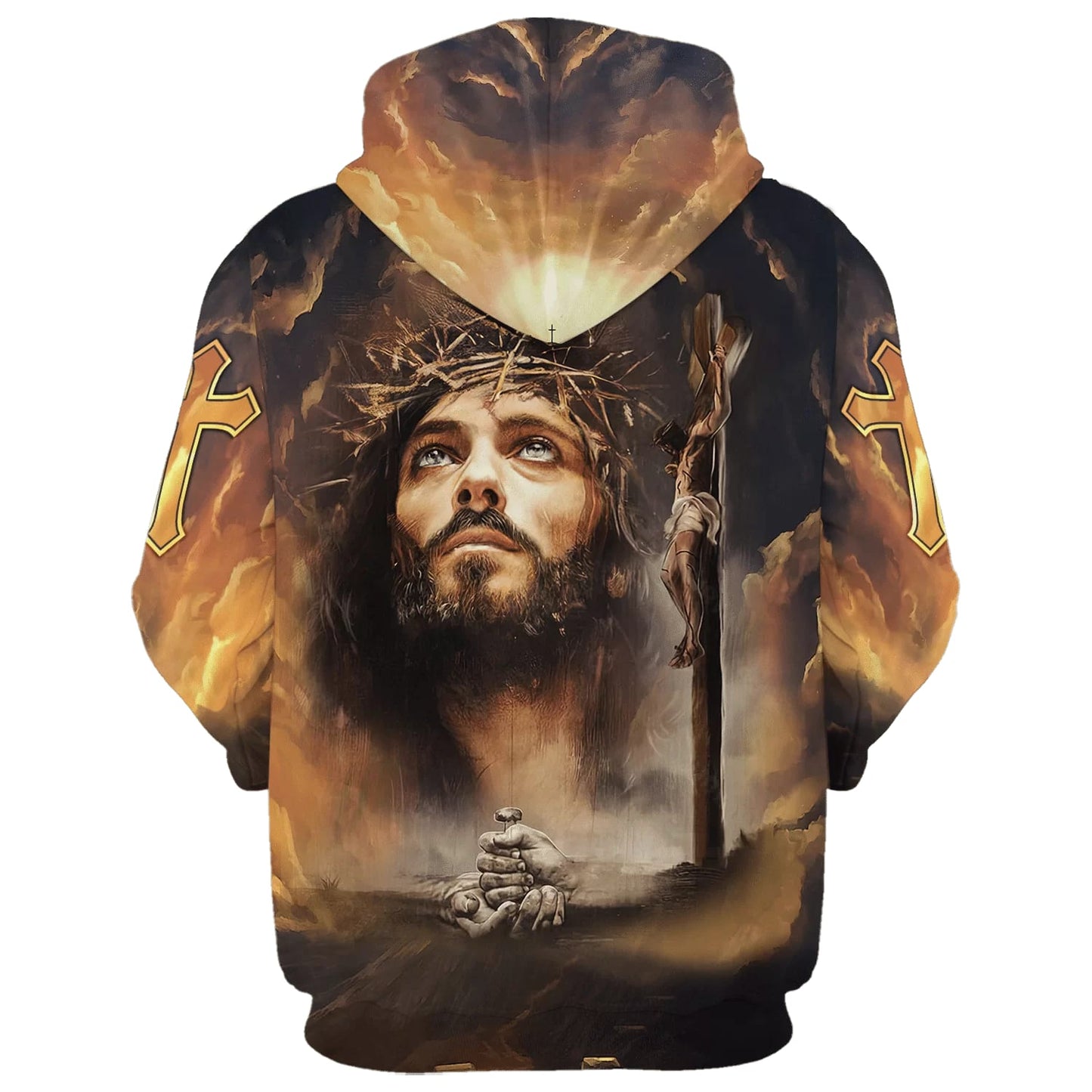 Crucifixion Of Jesus Hoodies - Jesus Hoodie - Men & Women Christian Hoodie - 3D Printed Hoodie