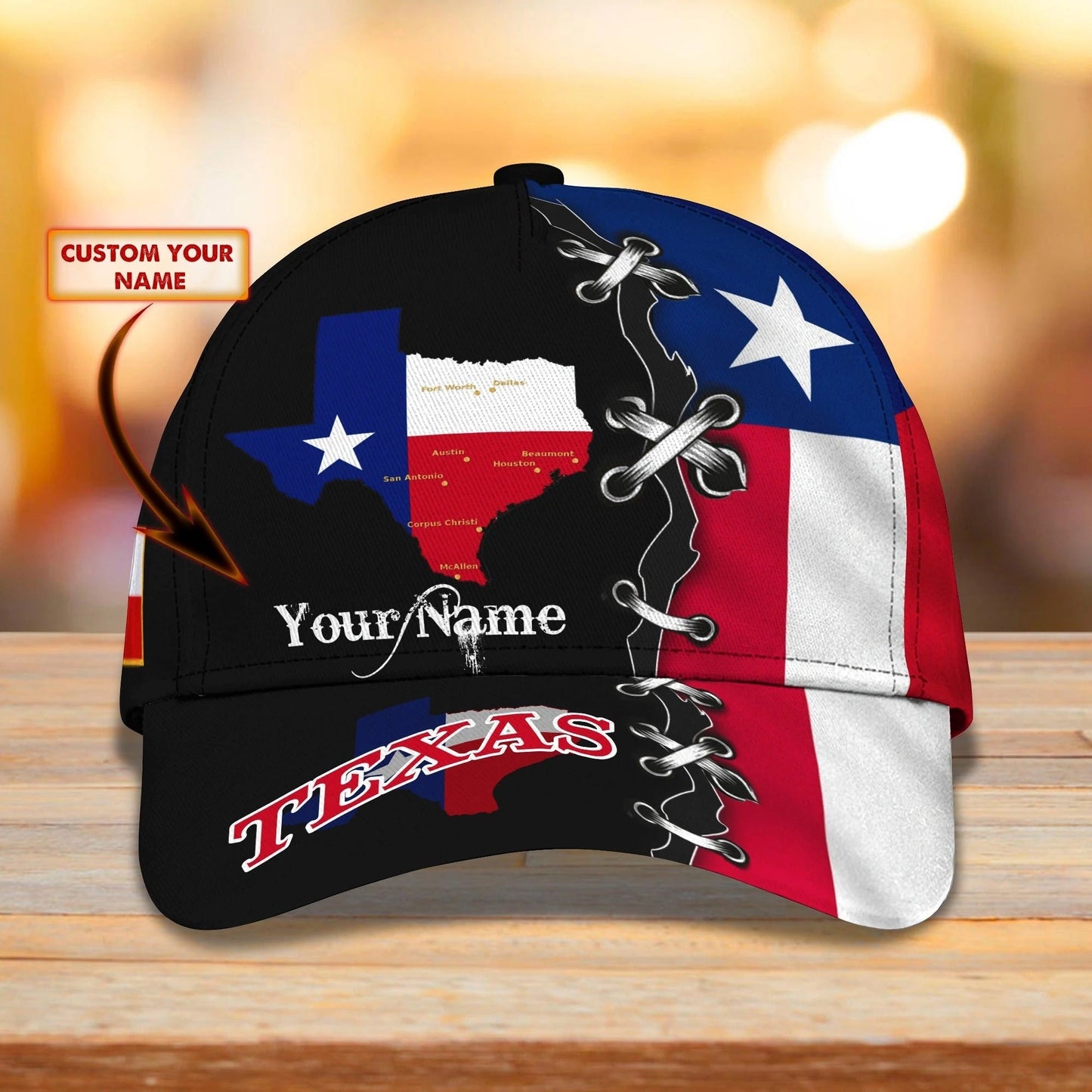 Custom 3D All Over Print Texas Roots Cap Hat - Eagle Texas Classic Cap - Baseball Texas Caps