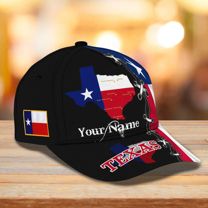 Custom 3D All Over Print Texas Roots Cap Hat - Eagle Texas Classic Cap - Baseball Texas Caps