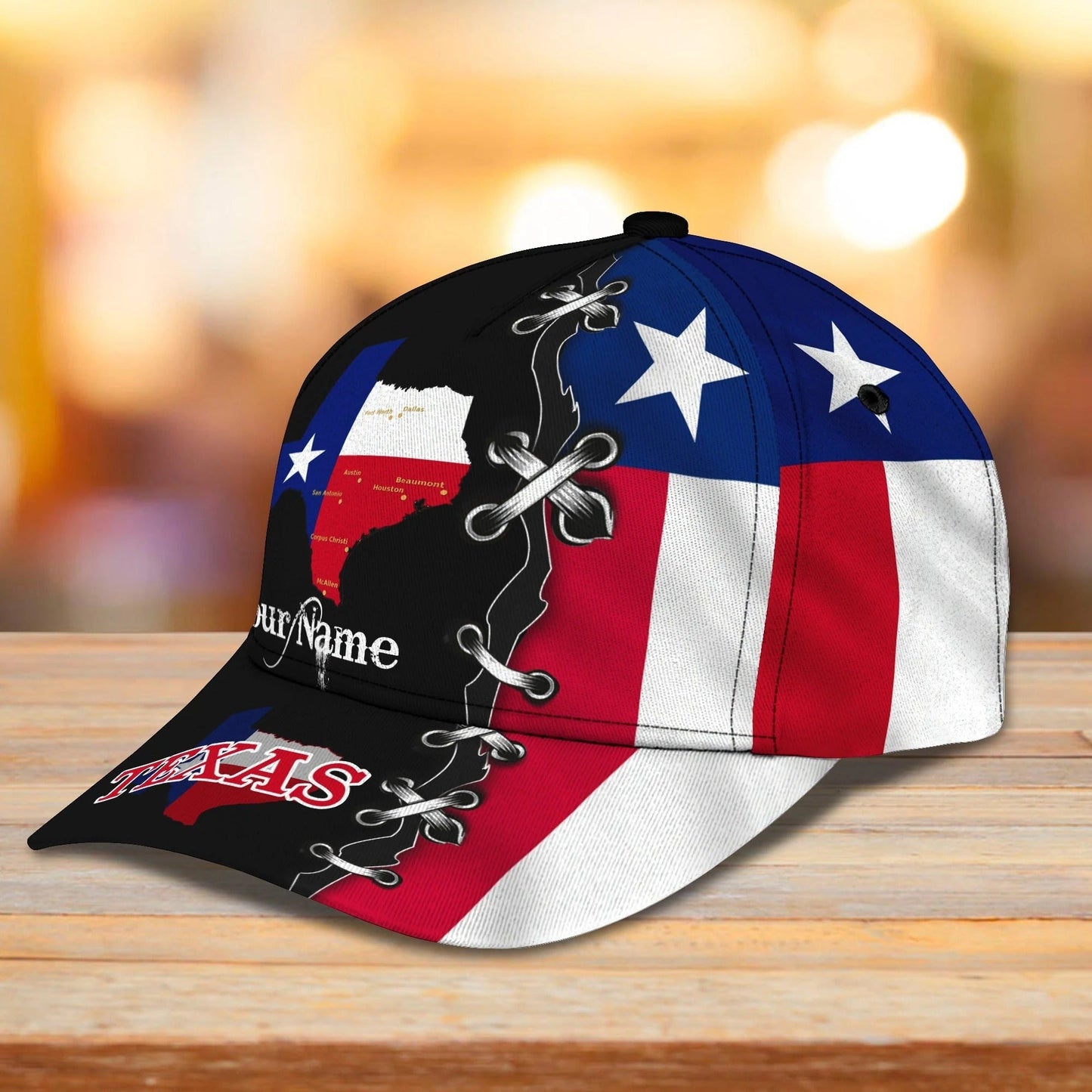 Custom 3D All Over Print Texas Roots Cap Hat - Eagle Texas Classic Cap - Baseball Texas Caps