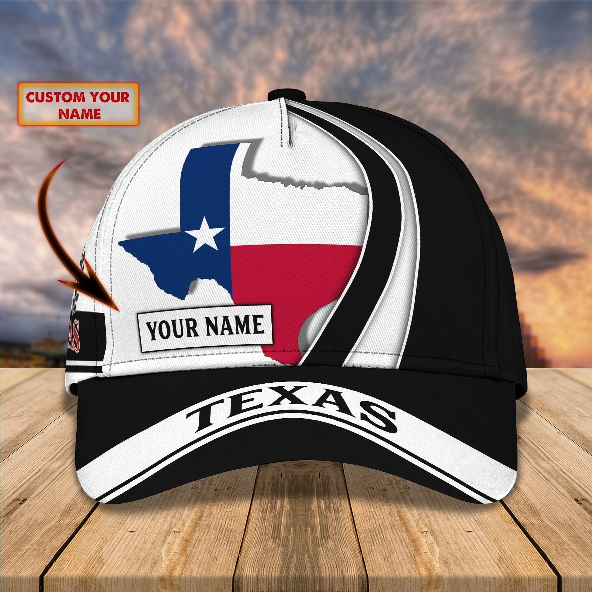 Custom 3D All Over Print Texas Roots Cap Hat - Eagle Texas Classic Cap - Baseball Texas Caps