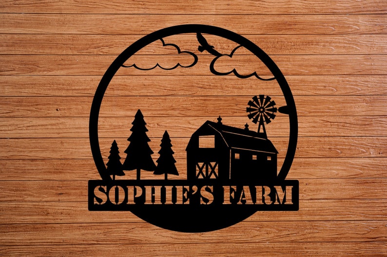 Custom Barn Sign - Personalized Metal Farm Sign - Metal Farm Signs - Farmer Gifts