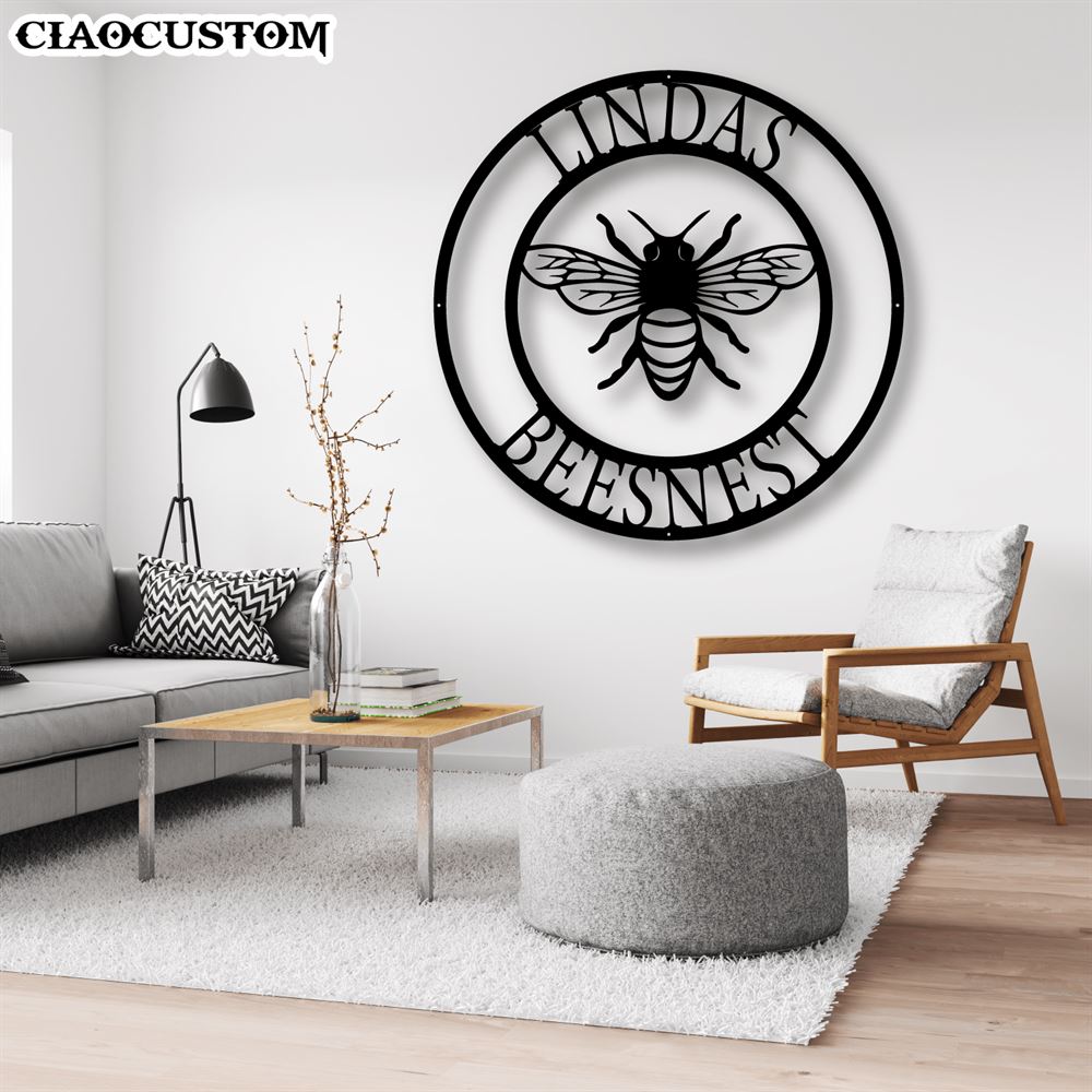 Custom Bee Metal Sign - Metal Farm Signs - Farm Gifts - Metal Decor Wall Art