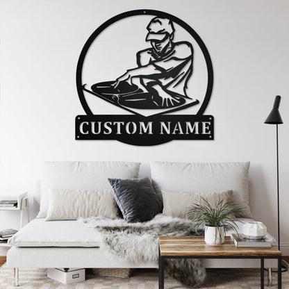 Custom Disc Jockey Metal Sign - Personalized Disc Jockey Name Sign Decoration For Room - Disc Jockey Home Decor