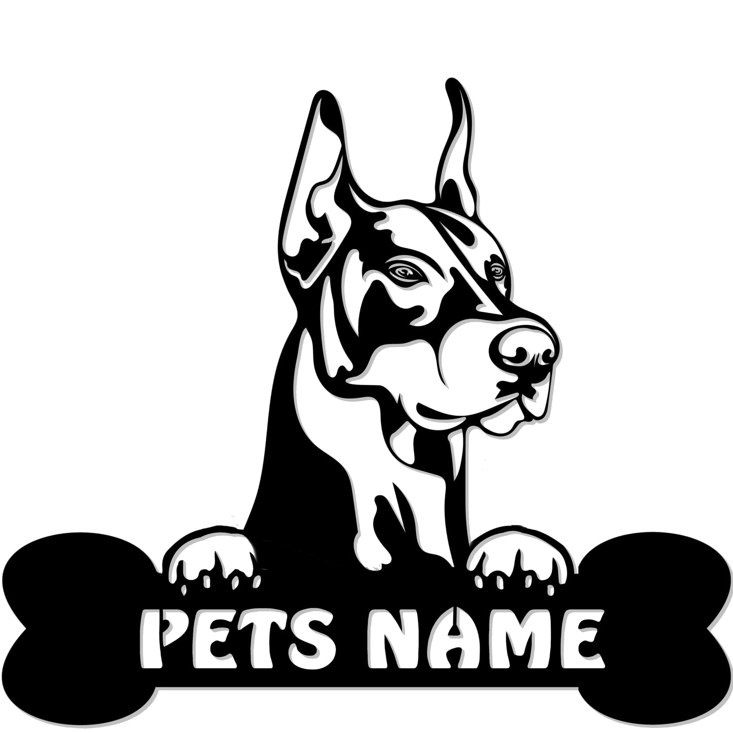 Custom Doberman Metal Wall Art - Dog Metal Signs - Dog Signs Decor - Gifts For Dog Lovers