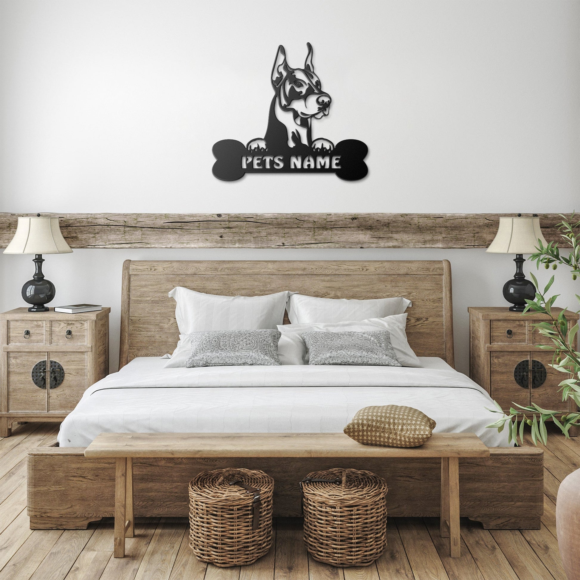 Custom Doberman Metal Wall Art - Dog Metal Signs - Dog Signs Decor - Gifts For Dog Lovers