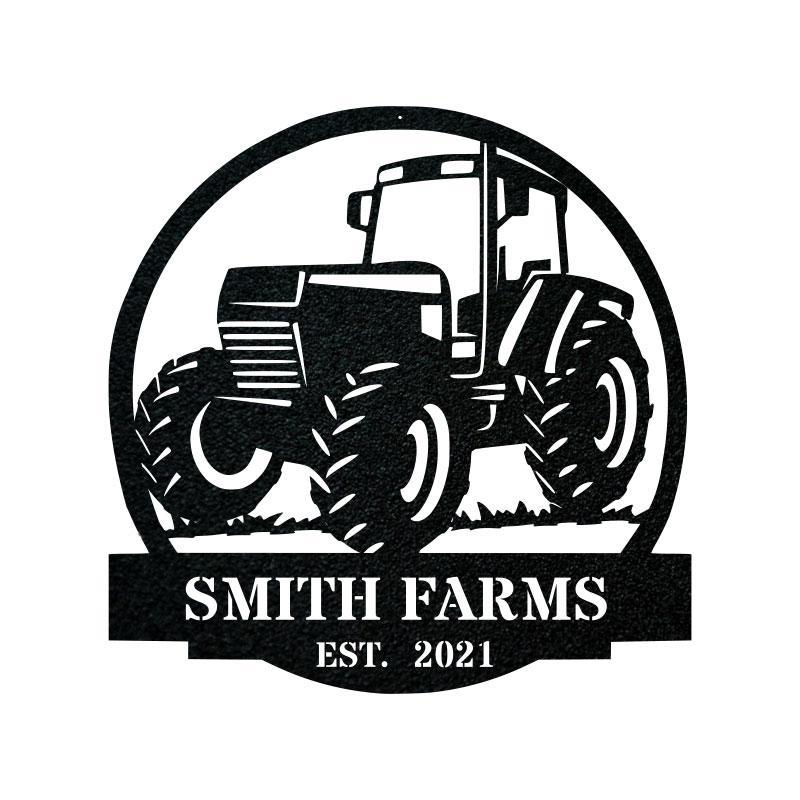 Custom Farm Tractor Metal Sign - Metal Decor Wall Art - Heavy Equipment Operator Gifts