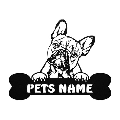 Custom French Bulldog Metal Wall Art - Dog Metal Signs - Dog Signs Decor - Gifts For Dog Lovers