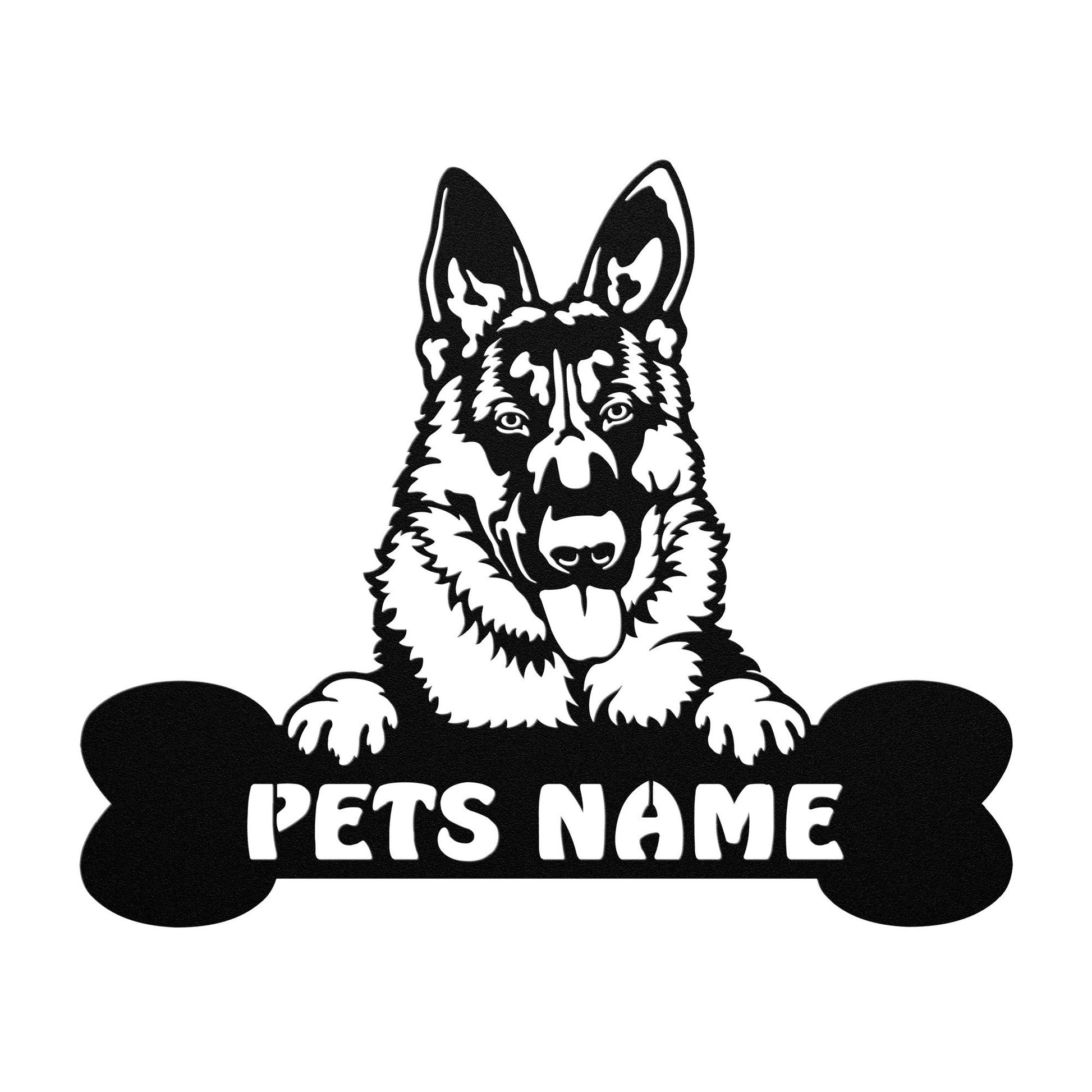 Custom German Shepherd Metal Wall Art - Dog Metal Signs - Dog Signs Decor - Gifts For Dog Lovers