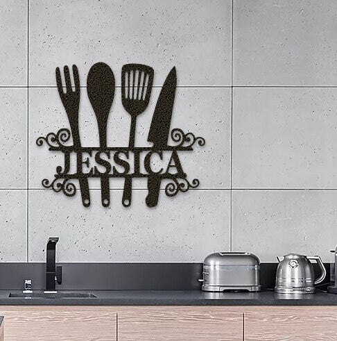 Custom Kitchen Sign Metal Sign - Outdoor Decor Metal Wall Art - Metal Signs For Home