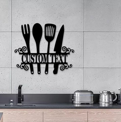 Custom Kitchen Sign Metal Sign - Outdoor Decor Metal Wall Art - Metal Signs For Home