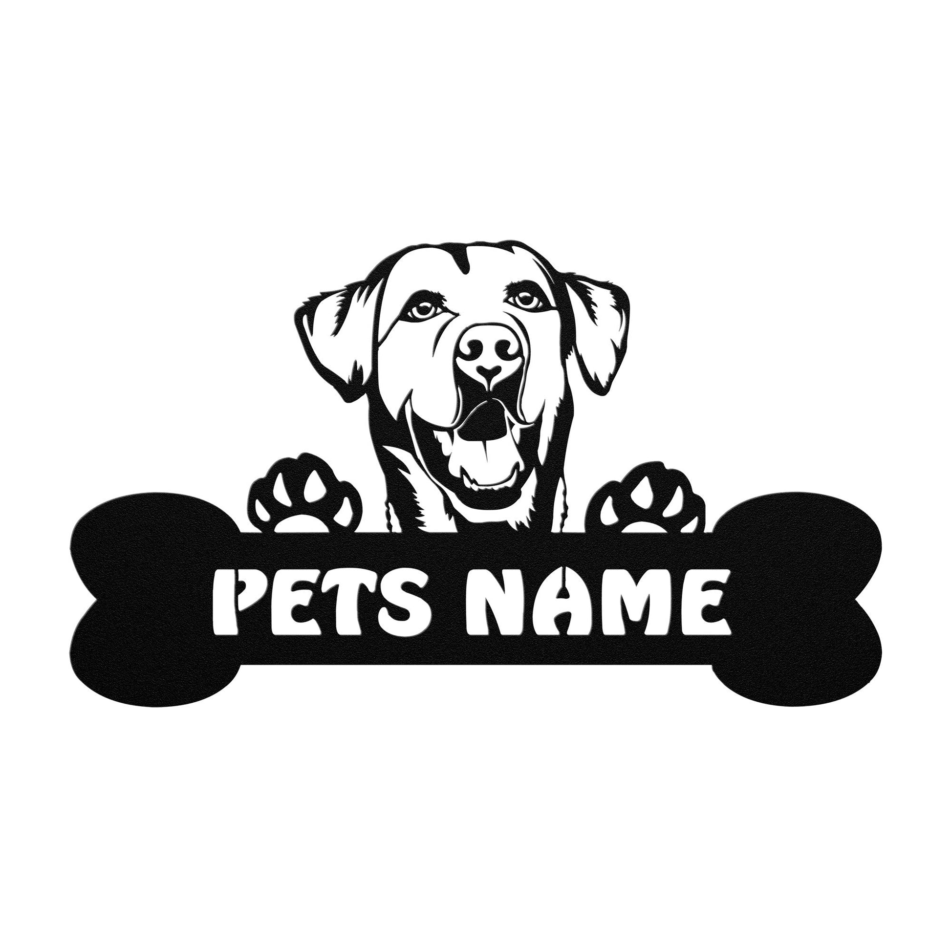 Custom Labrador Retriever Metal Wall Art - Dog Metal Signs - Dog Signs Decor - Gifts For Dog Lovers